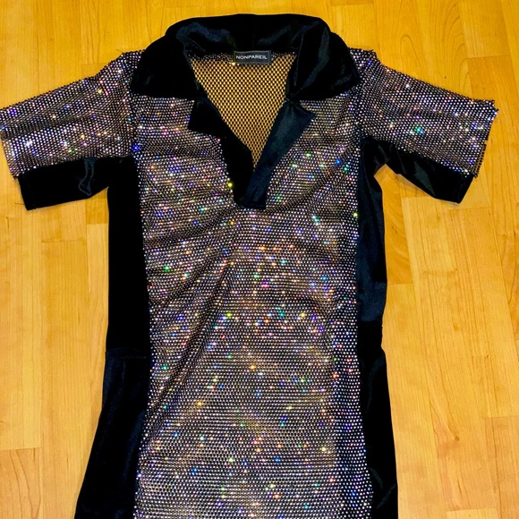 Nonpareil Rhinestone Polo - Picture 2 of 4